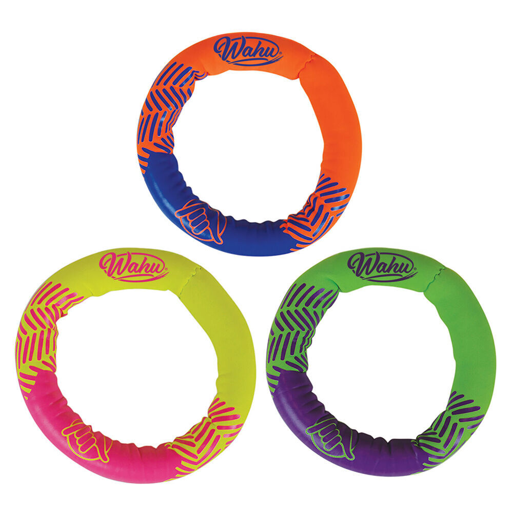 2x 3pc Wahu Pool Party Dive Rings Safe Neoprene Underwater Fun Kids Toy 6y+
