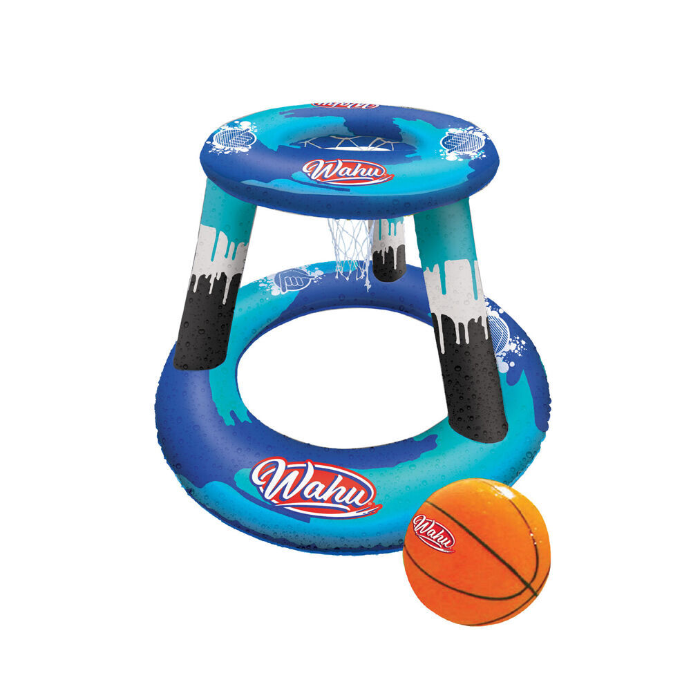2PK Wahu Pool Basketball 2.0 Set Inflatable Durable Water Resistant Outdoor Toy 6y+