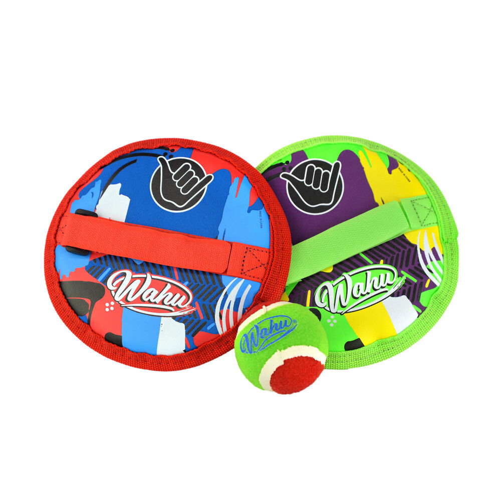 2PK Wahu Pool Grip Ball Waterproof Neoprene Kids Swimming Toy w/2 Pads 1 6y+