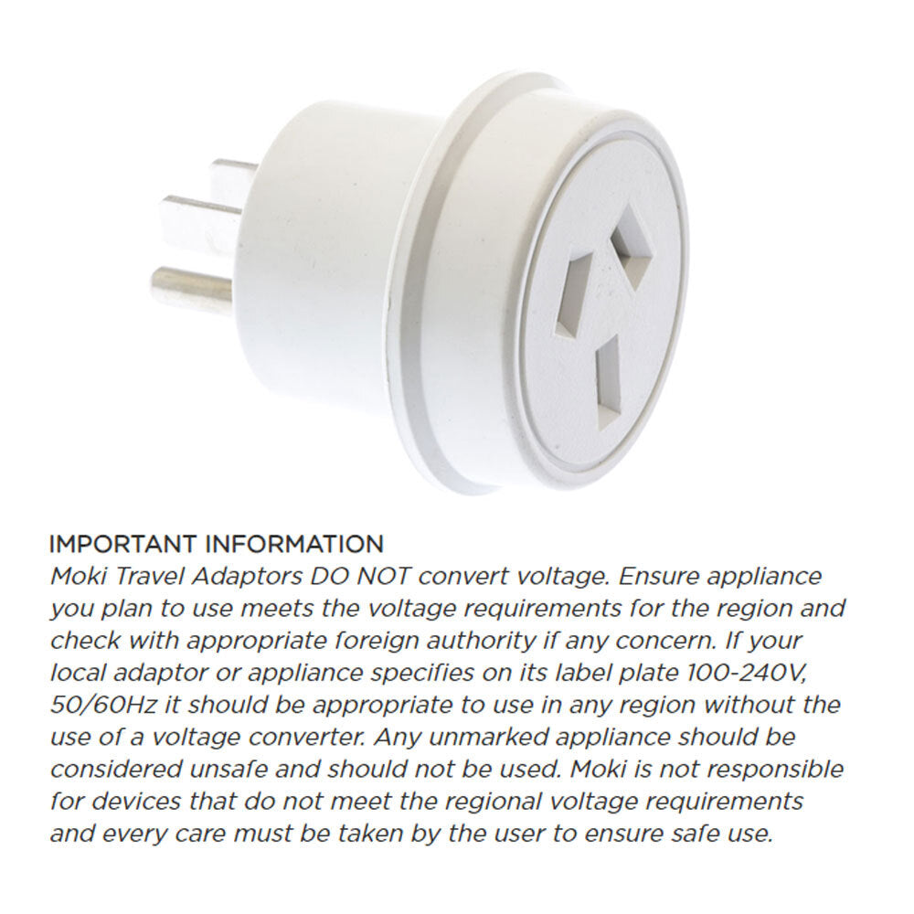 Moki Travel Adaptors - AUS/NZ to USA