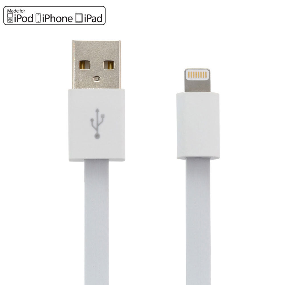 Moki SynCharge USB to Lightning Cable f/ iPhone/iPad/iPod - White