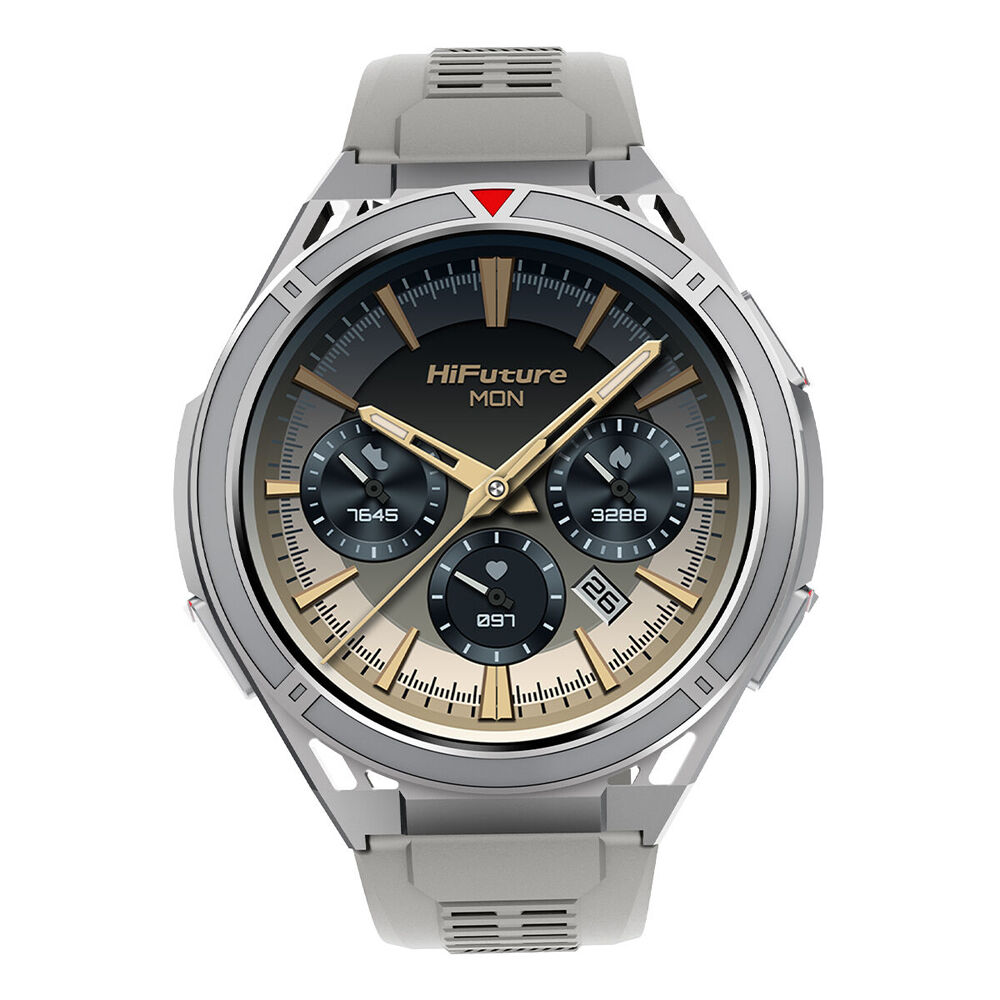 HiFuture ACTIVE GPS Bluetooth Android/IOS Smartwatch 1.43 In - Silver