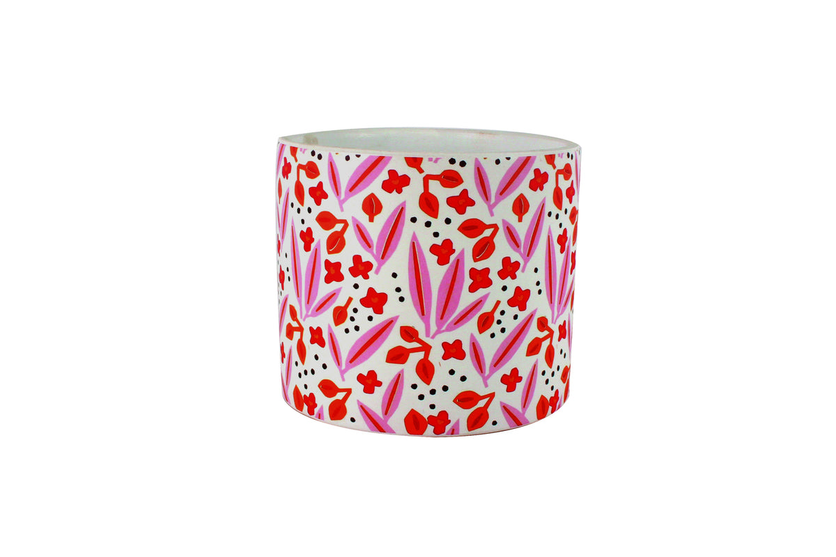 Maine and Crawford Protea 16cm Ceramic Plant Pot - Pink