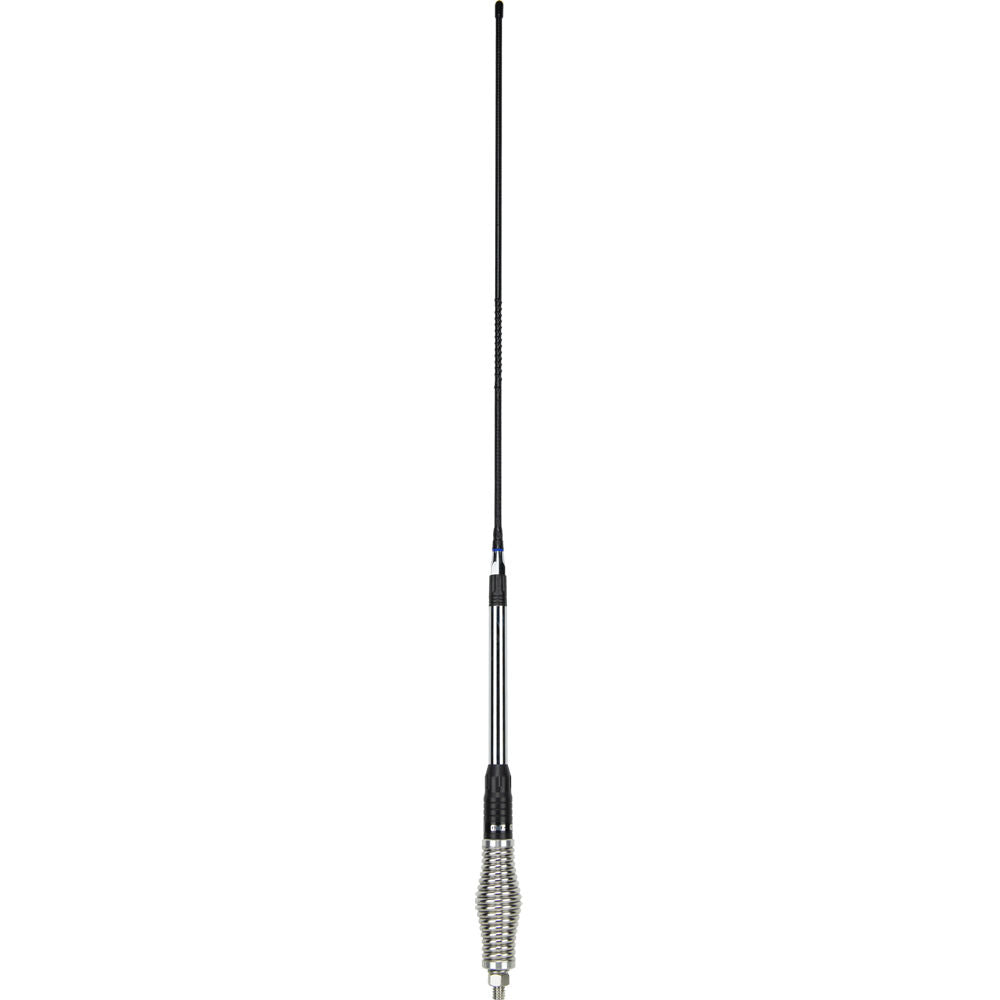 GME UHF CB Fibreglass Whip Elevated Feed 6.6dBi Antenna 97cm Black