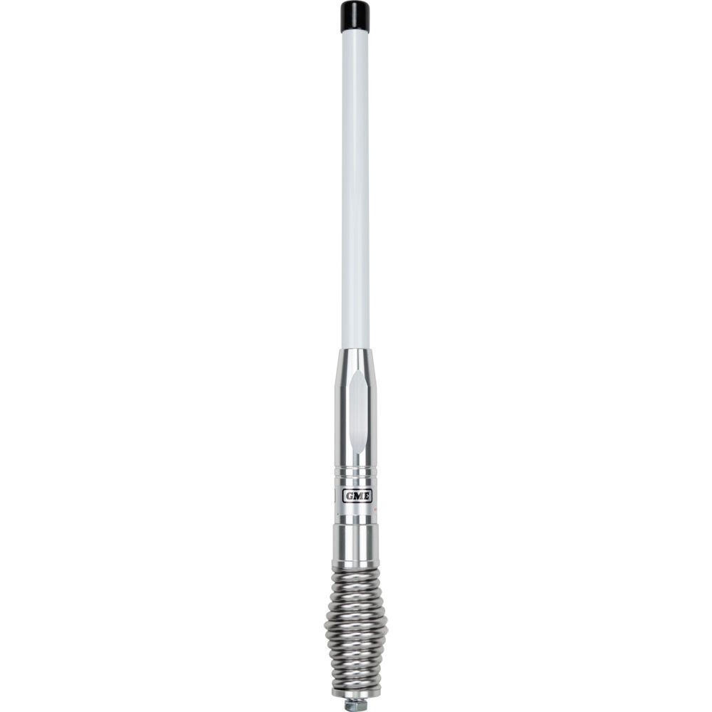 GME UHF CB Colinear Fibreglass Interchangeable Whip 2.1dBi Antenna 58cm White