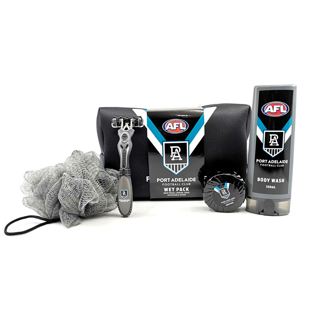 5pc AFL Port Power Bag Body Wash/Disposable Razor/Loofa & Soap
