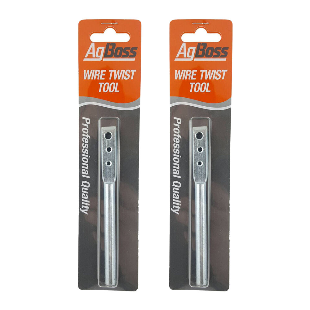2PK AgBoss Fencing Repair Premium Steel Barb Wire Twisting Tool 12.5cm
