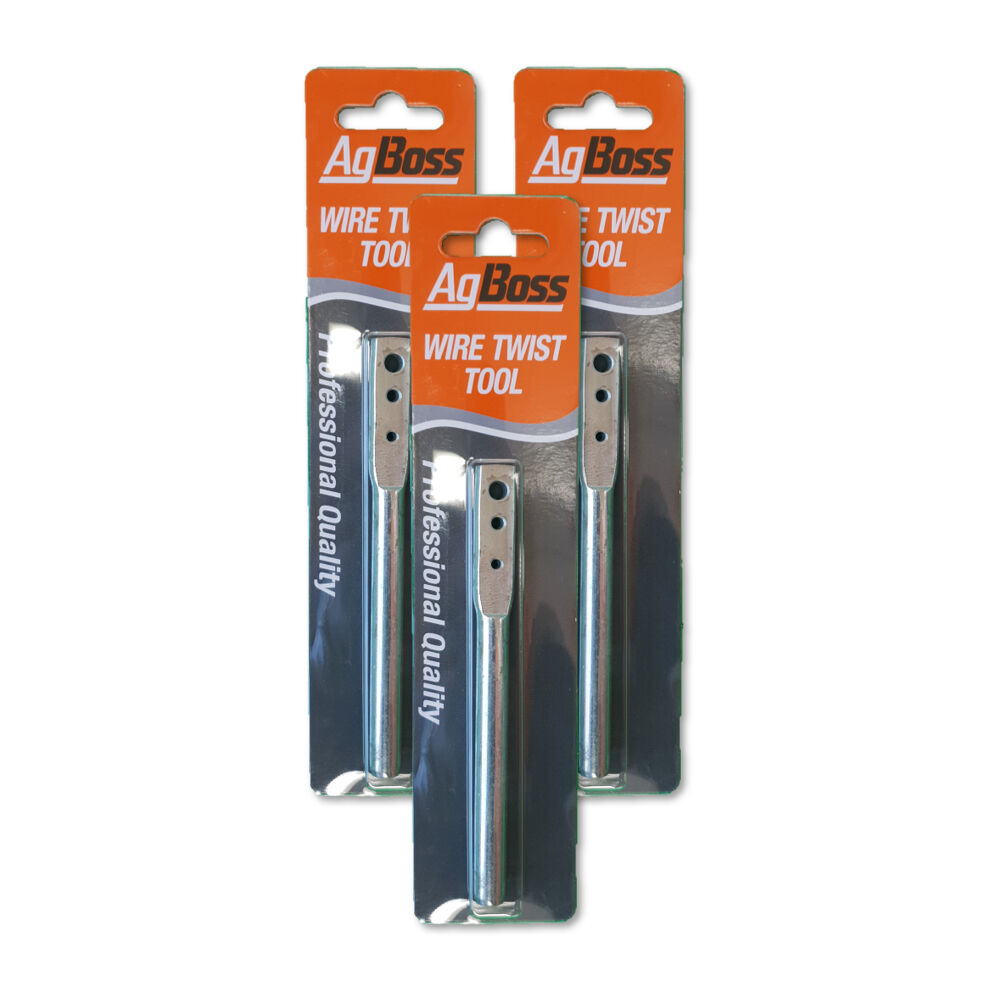 2PK AgBoss Fencing Repair Premium Steel Barb Wire Twisting Tool 12.5cm