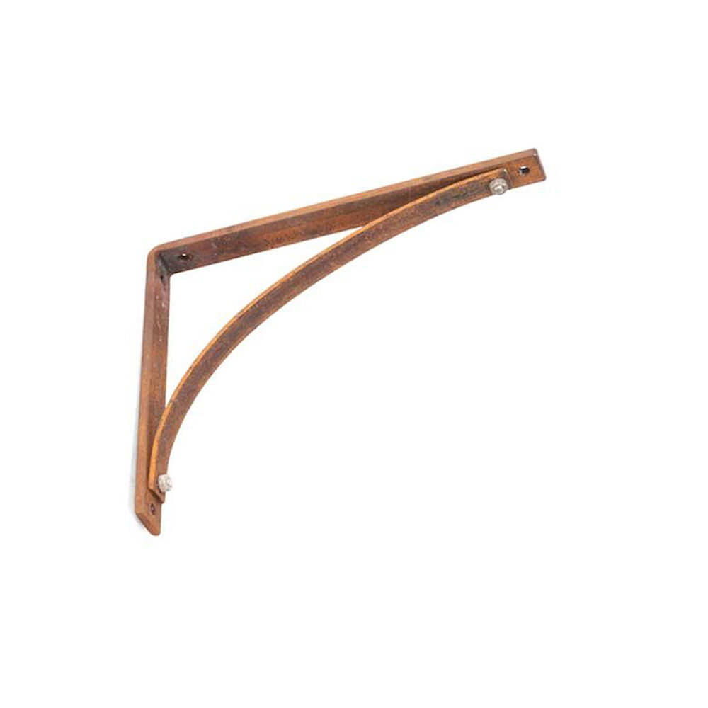 Corner Metal Wall Bracket Large 20x25cm - Rust