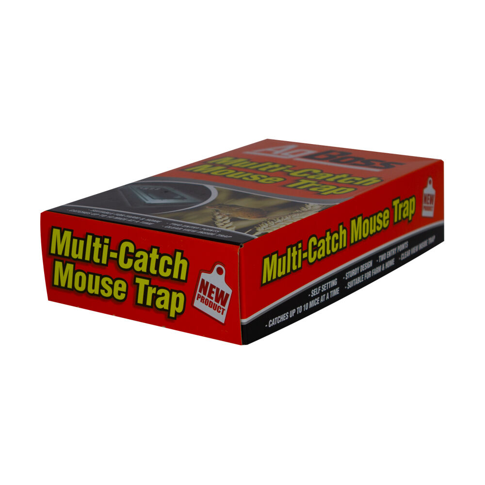 2PK AgBoss Low Maintenance Multi Catch Steel Mouse-trap 26x16x6cm