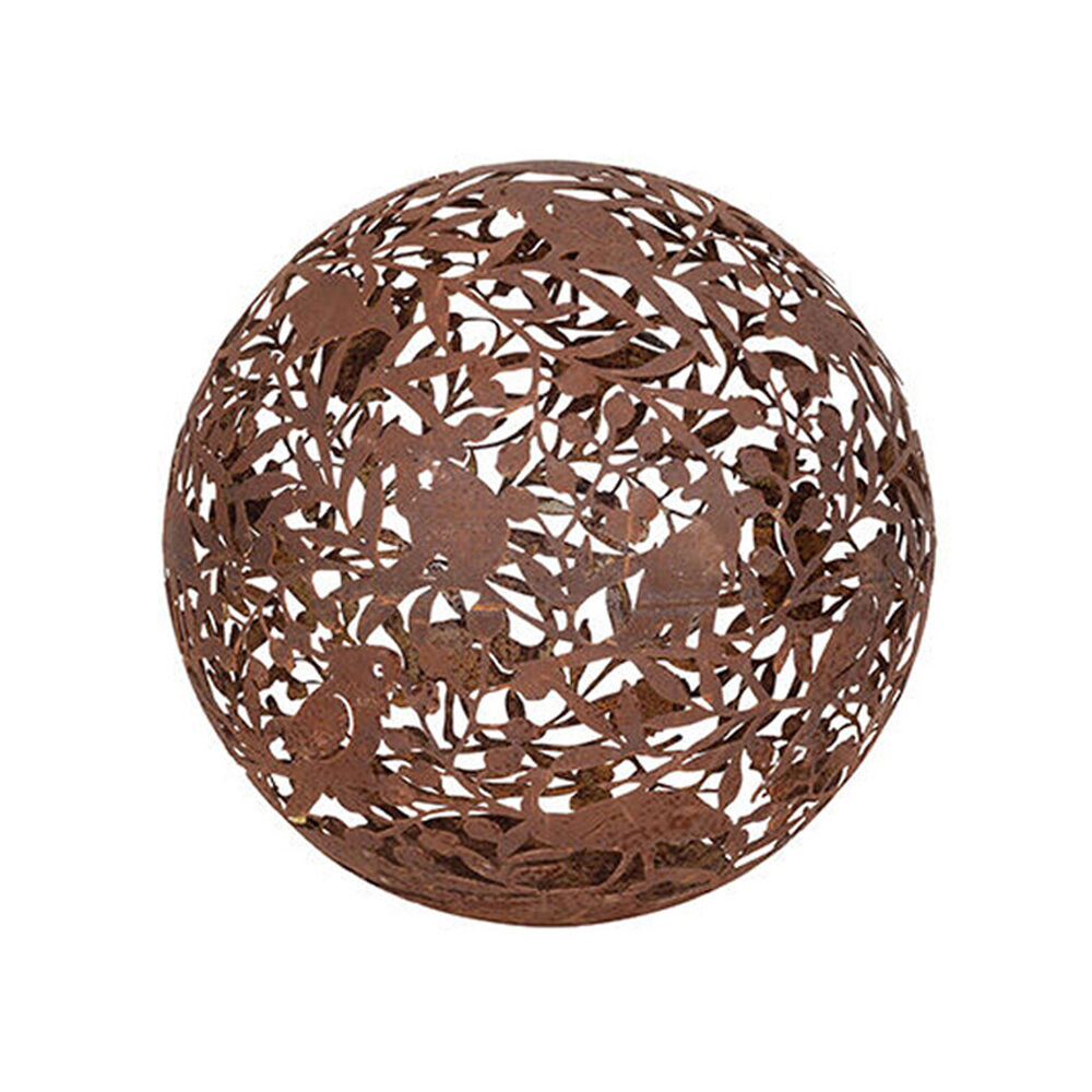 Ball Corten Aussie Animals & Plants Outdoor Decoration 40x40cm Rust