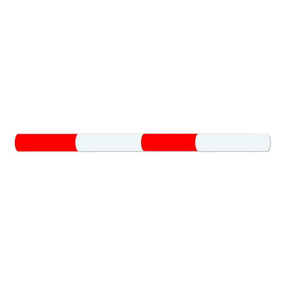 AgBoss Equestrian Show Jumping Jump Pole 2.4m Natural and Red
