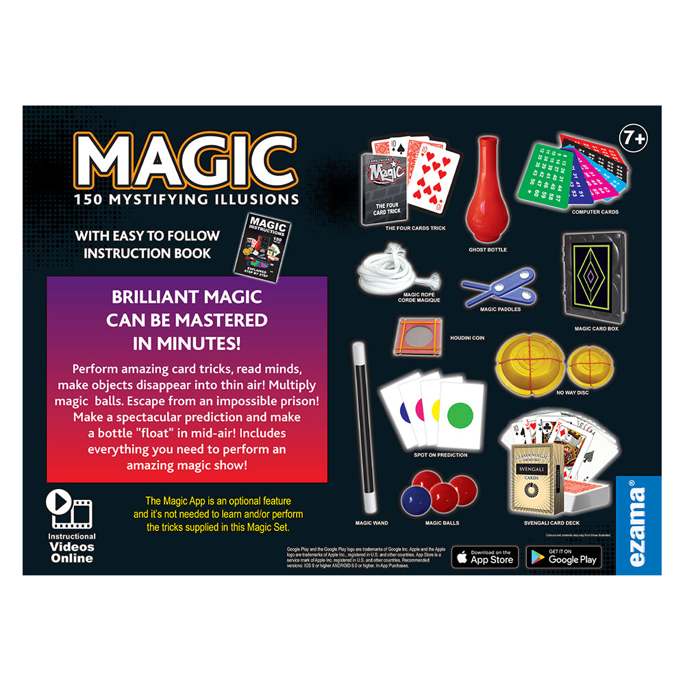 Ezama Magic 150 Mystifying Illusions Magician Tricks Play Set 7y+