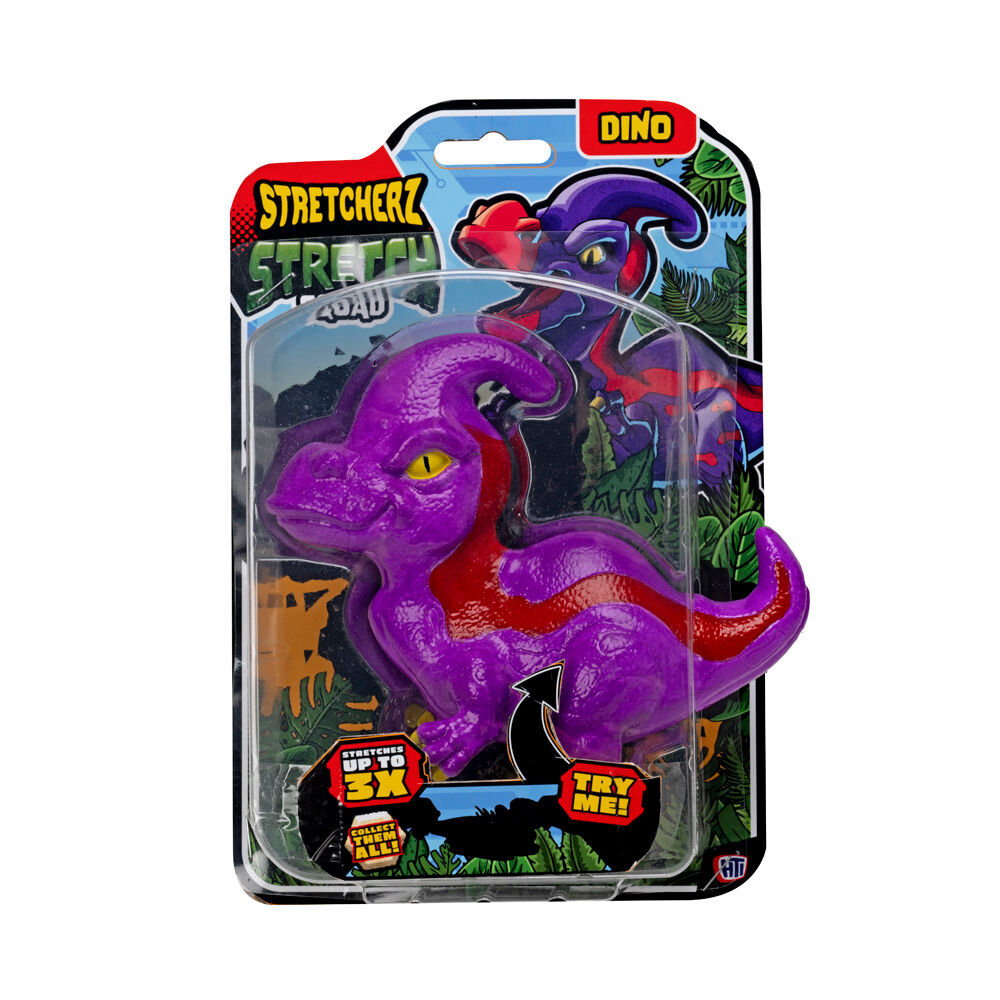 4PK Stretcherz Stretch Dinosaur Squad Kids Action Figures Toy 3y+ Assorted