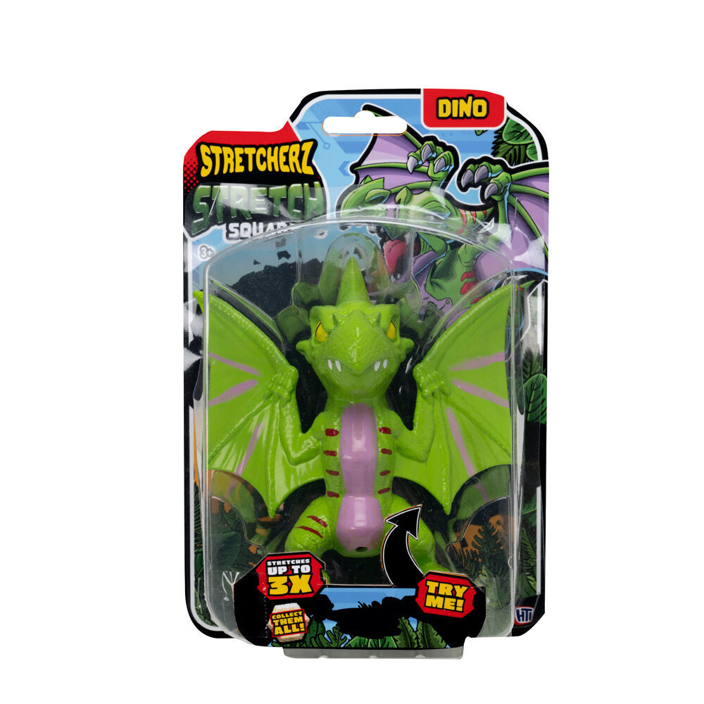 4PK Stretcherz Stretch Dinosaur Squad Kids Action Figures Toy 3y+ Assorted