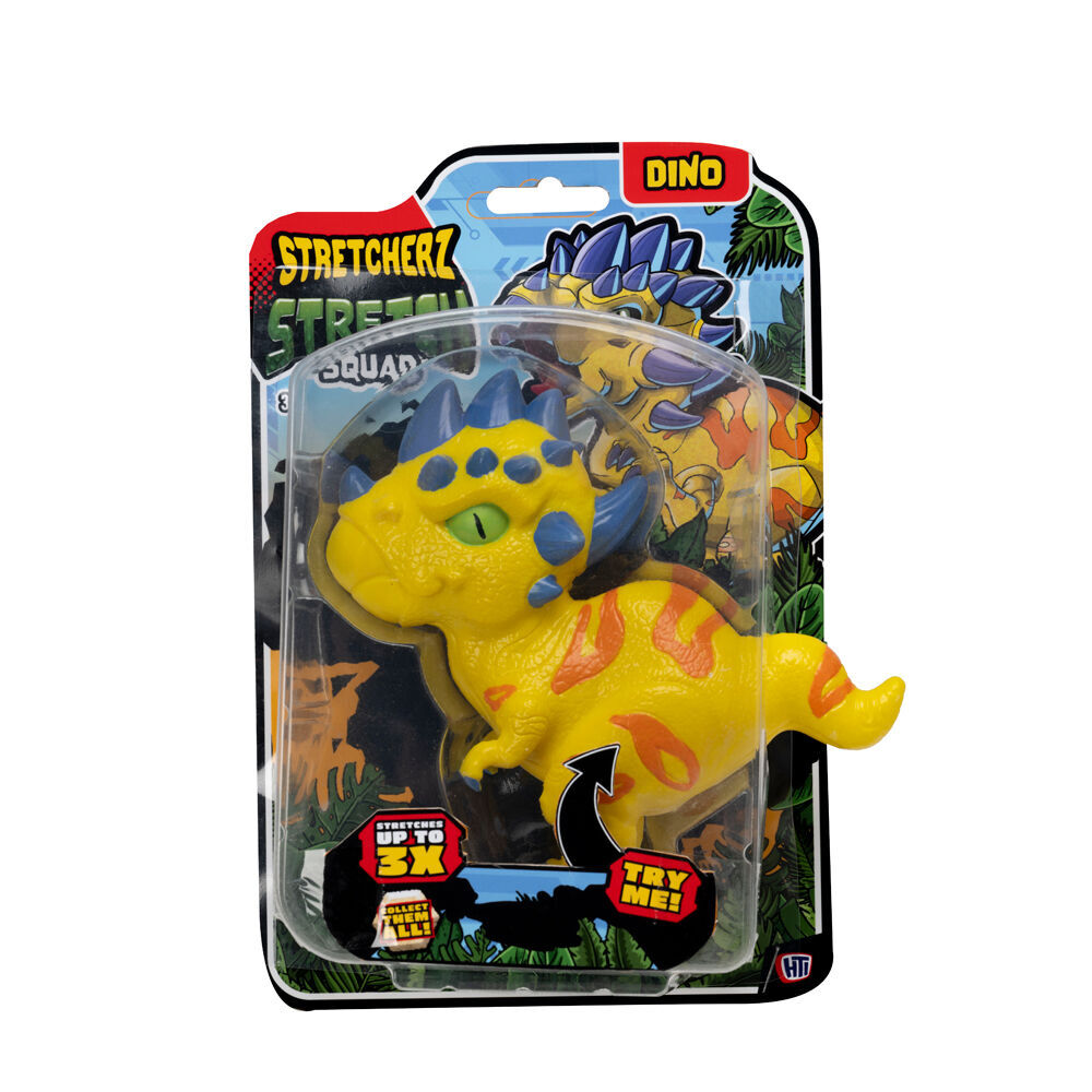 4PK Stretcherz Stretch Dinosaur Squad Kids Action Figures Toy 3y+ Assorted