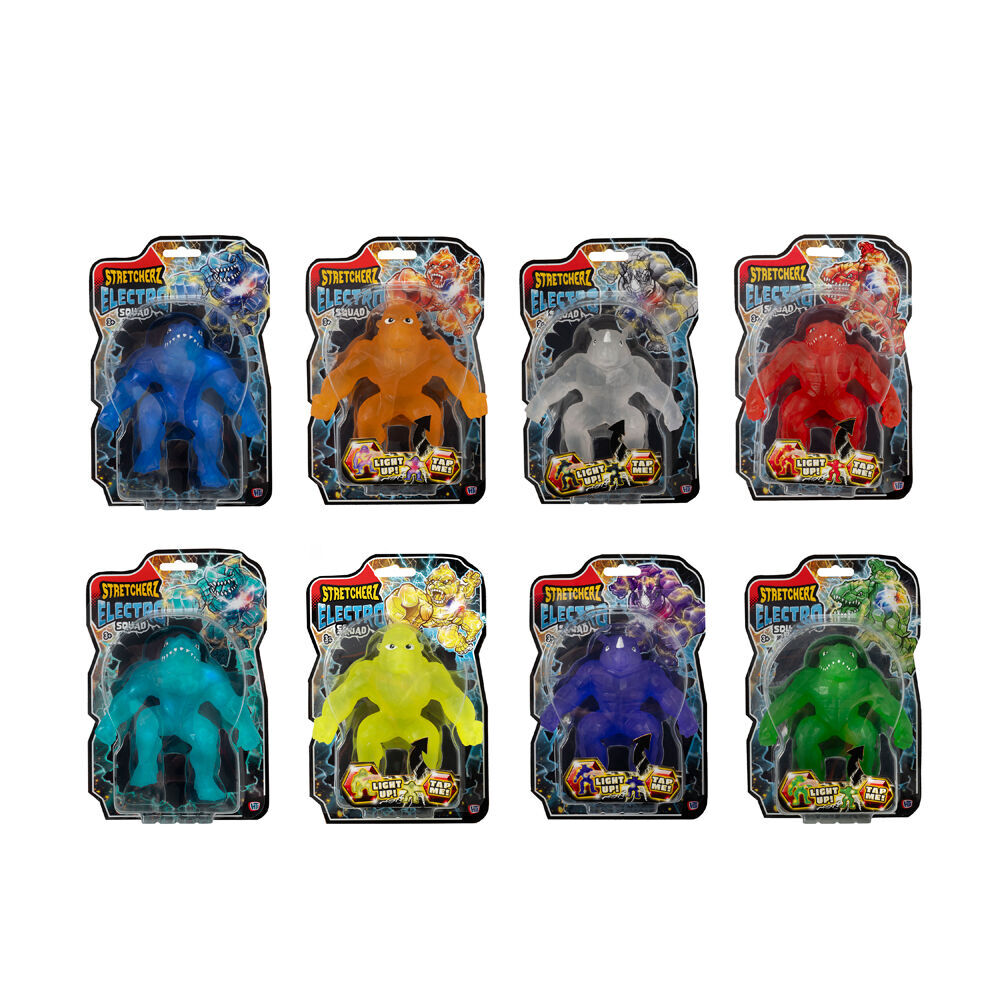 4PK Stretcherz Stretch Electro Squad Kids Action Figures Toy 3y+ Assorted