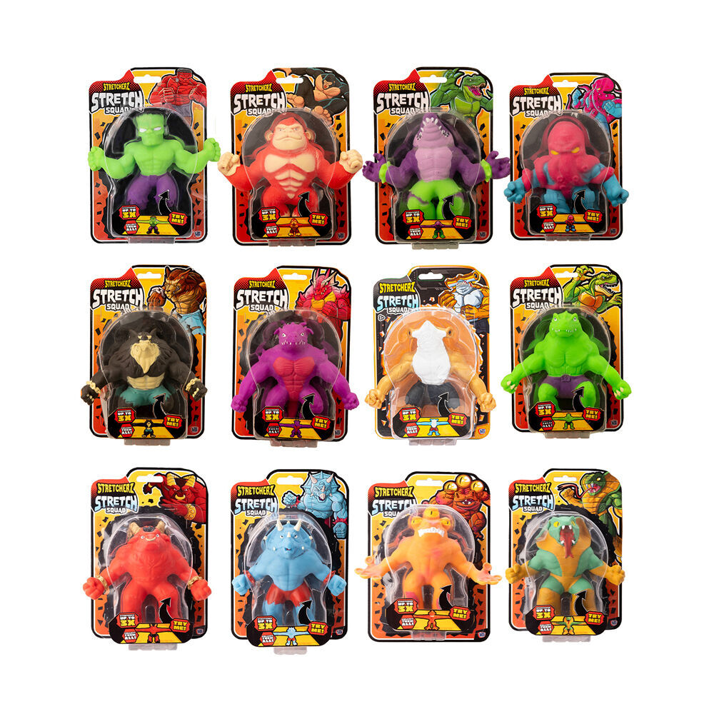 4PK Stretcherz Stretch Squad Kids Action Figures Toy 3y+ Assorted