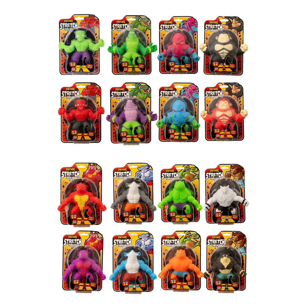 4PK Stretcherz Stretch Squad Kids Action Figures Toy 3y+ Assorted