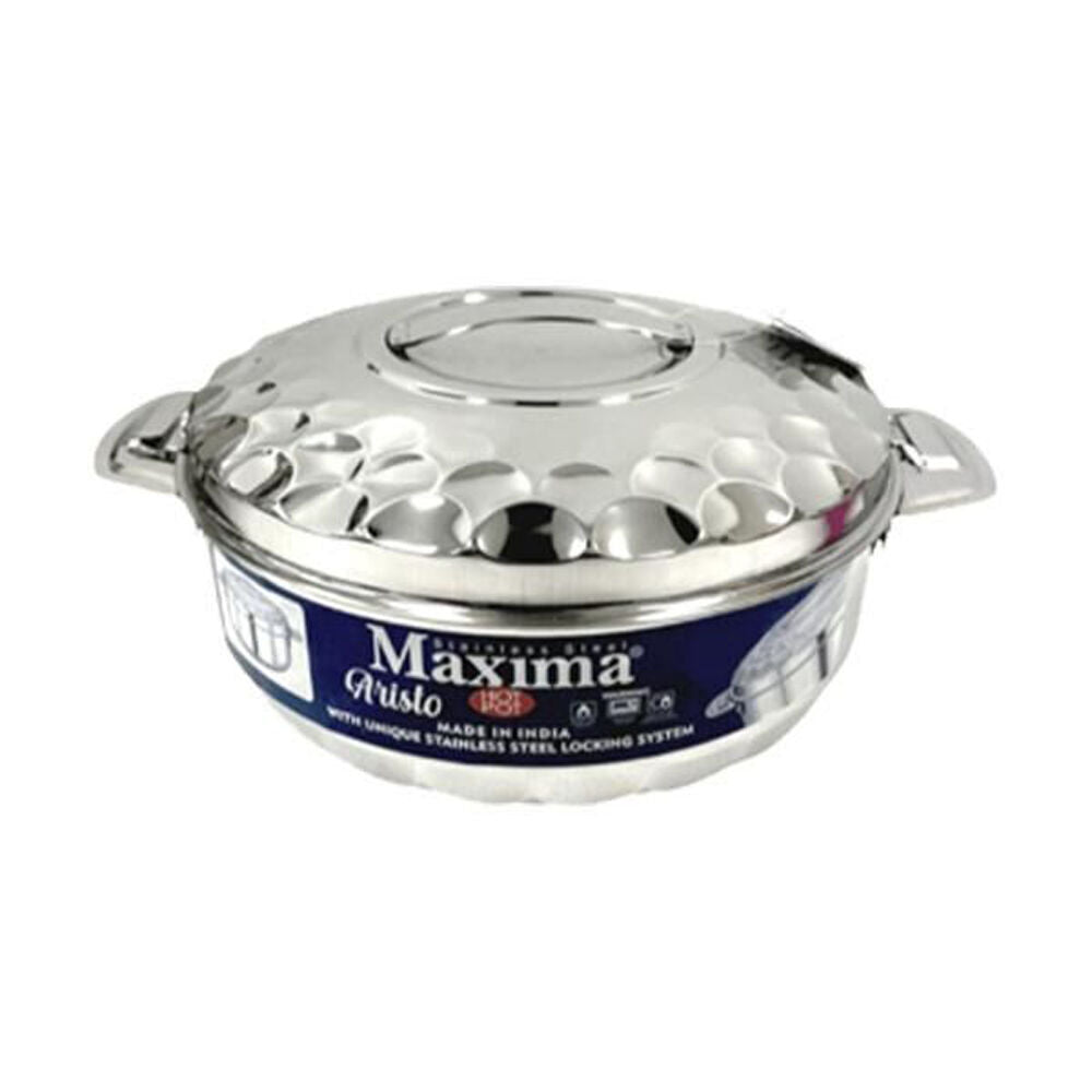 2PK Maxima Stainless Steel Aristo Pot w/ Lid 2.5L Induction Cookware