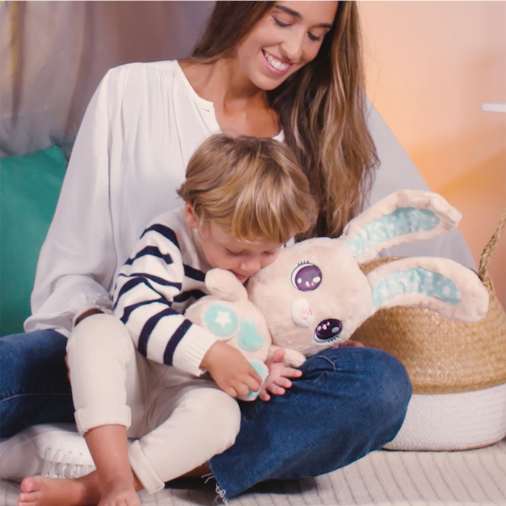 Peekapets Interactive Bunny Plush Stuffed Animal Toy 0y+