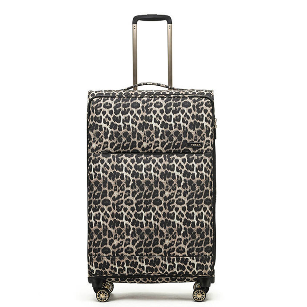 Tosca So-Lite 79cm/120L Suitcase Luggage Trolley - Leopard