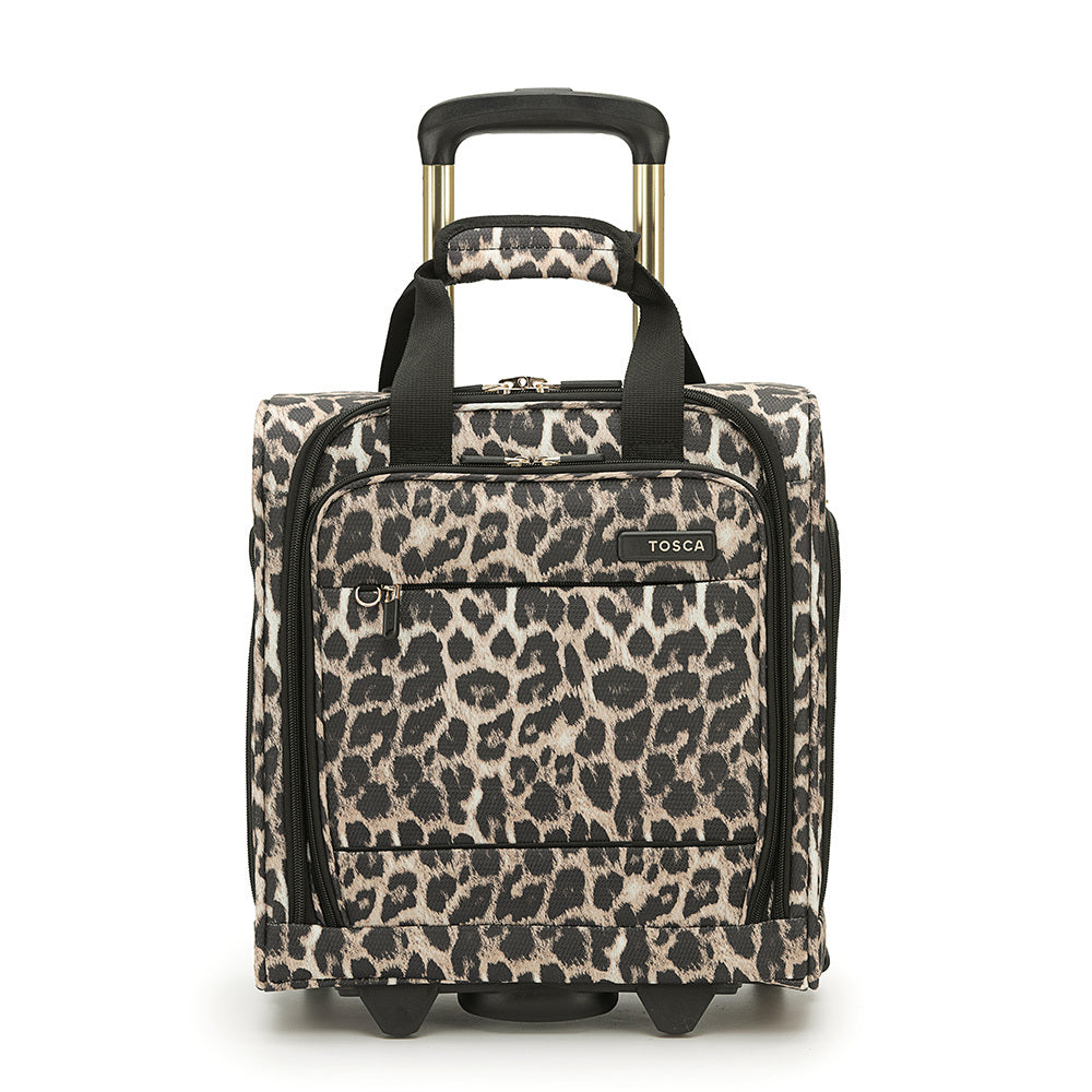 TOSCA So Lite 38cm Small Under Seat Carry On - Leopard