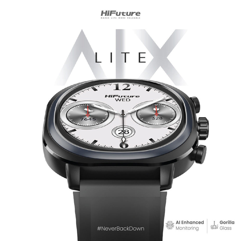 HiFuture AIX LITE AMOLED Wireless Smart Watch 1.43" Display - Black