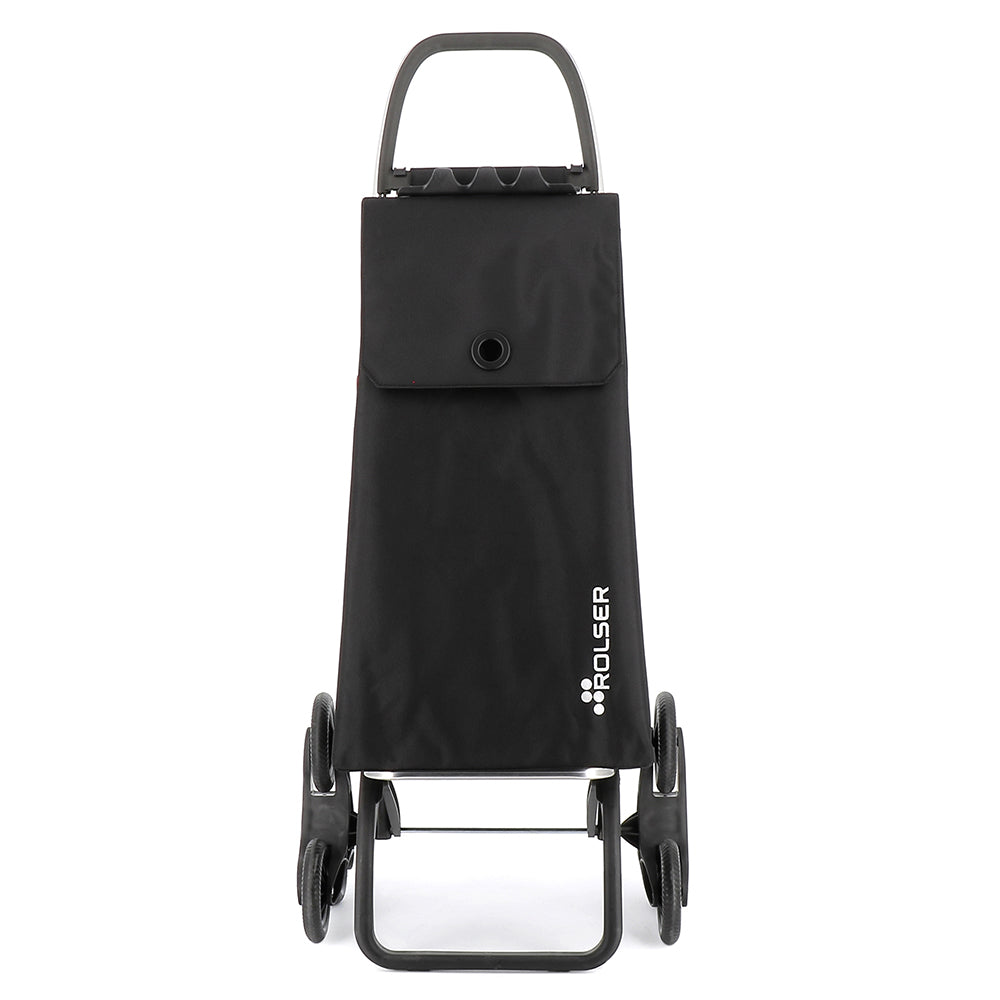Rolser 43L 6 Wheel Stair Climber Foldable Folding Shopping Trolley 107x47.5cmBlack