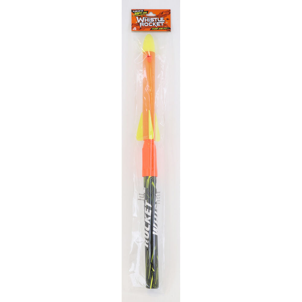 2PK Stunt Flyer Hand Pump Whistle Rocket Kids Toy Assorted 6y+