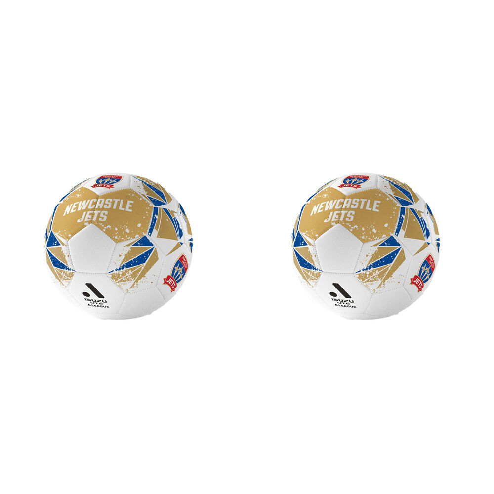 2PK A-League Newcastle Jets A-League Soccer Ball Size 1 - Mustard
