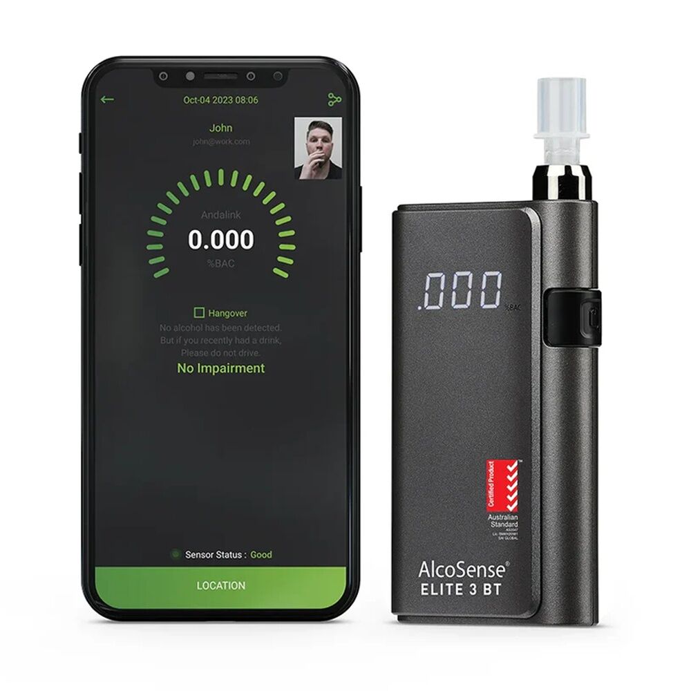 Alcosense Elite 3 BT Fuel Cell Australian Standard Bluetooth Phone Breathalyser