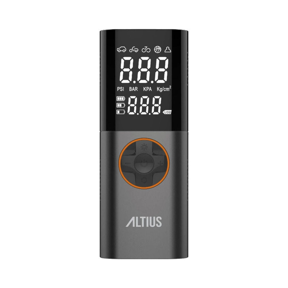 Altius Multipurpose Digital Tyre Pump Inflator 150psi 30x54cm - Black