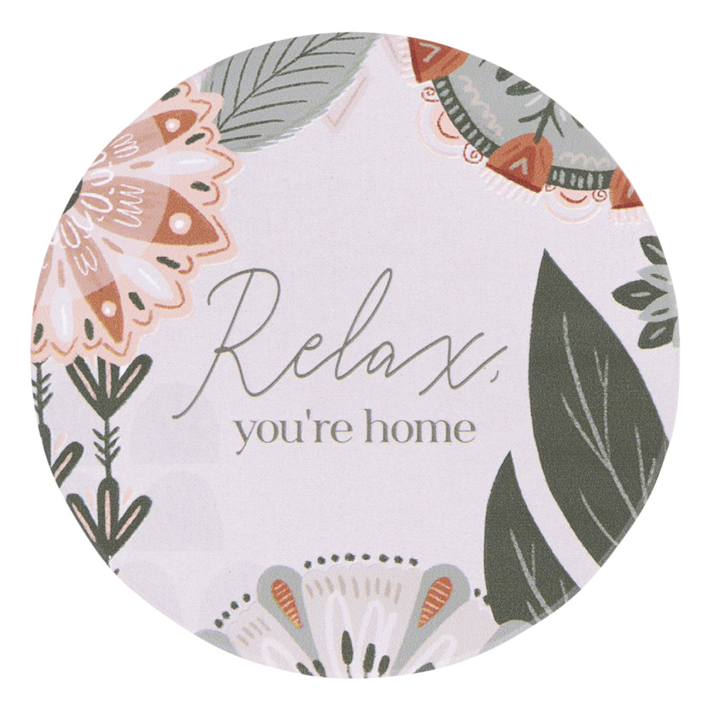 6PK Splosh Amber Garden Relax 10.5cm Ceramic Coaster Round