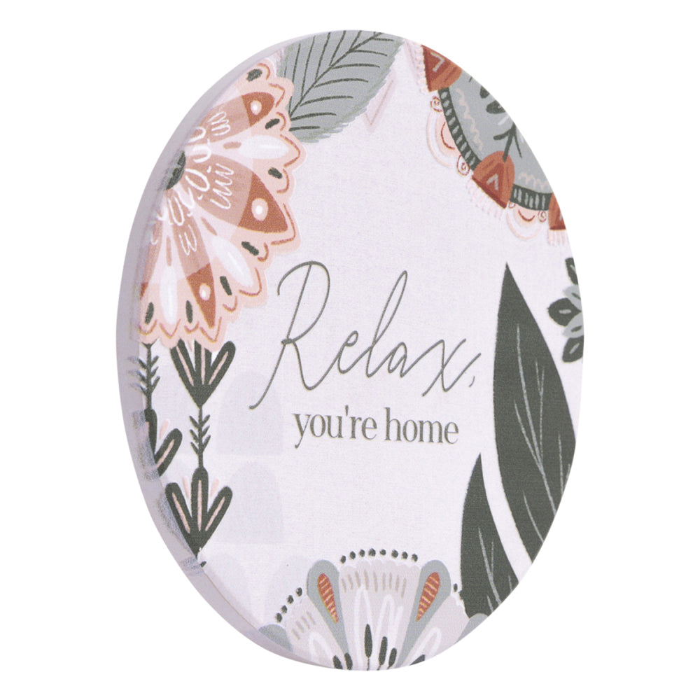 6PK Splosh Amber Garden Relax 10.5cm Ceramic Coaster Round