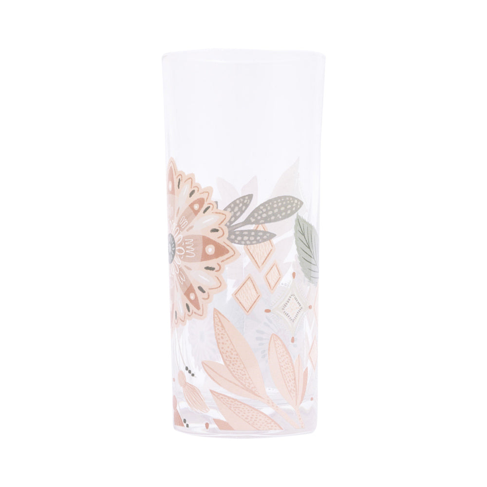 2x 2pc Splosh Amber Garden Glasses Set Beverage Drinking Cup