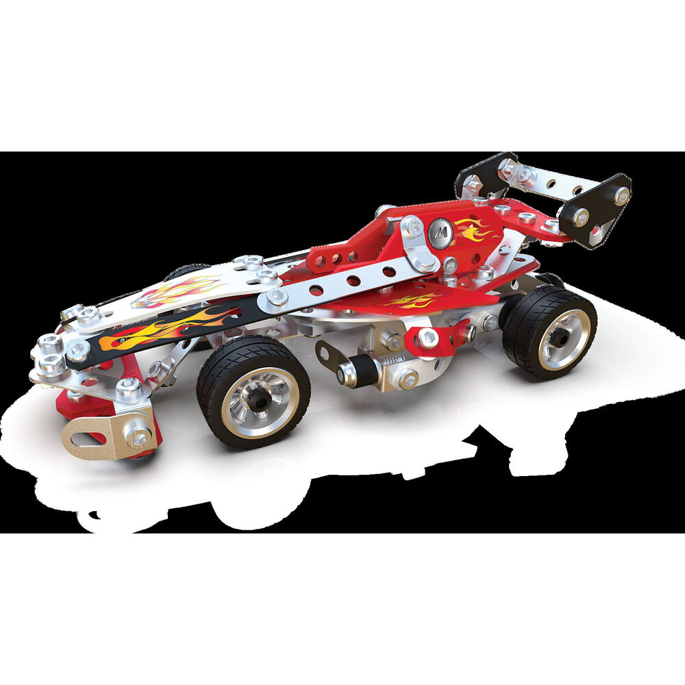 225pc Meccano 10-in-1 Multi Model Racing Vehicles Building Set 8Y+