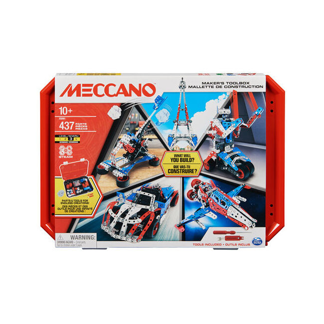 437pc Meccano Ultimate Maker's Toolbox Kids Building Set 10Y+