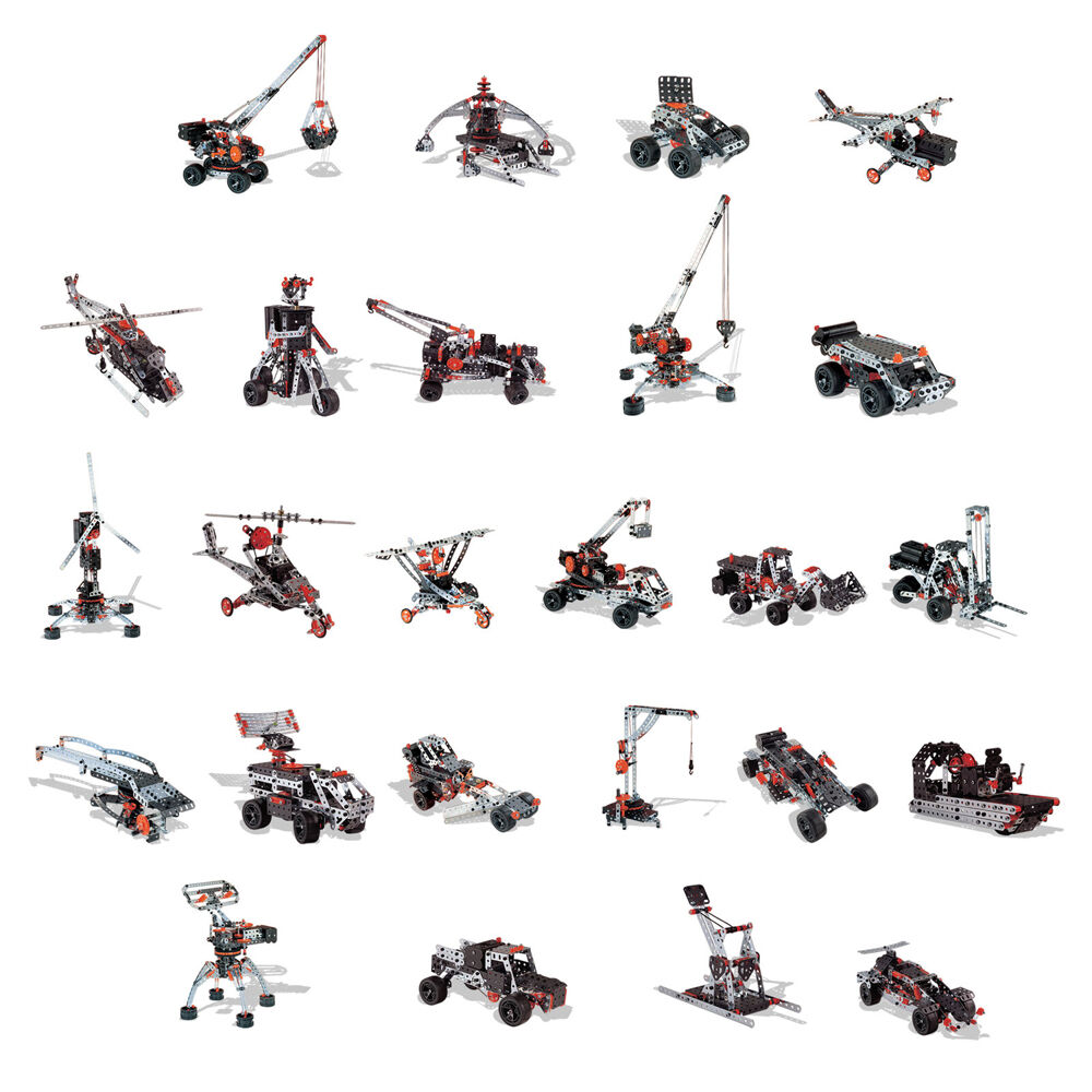 638pc Meccano 25-in-1 Construction Building Set With Case 10Y+