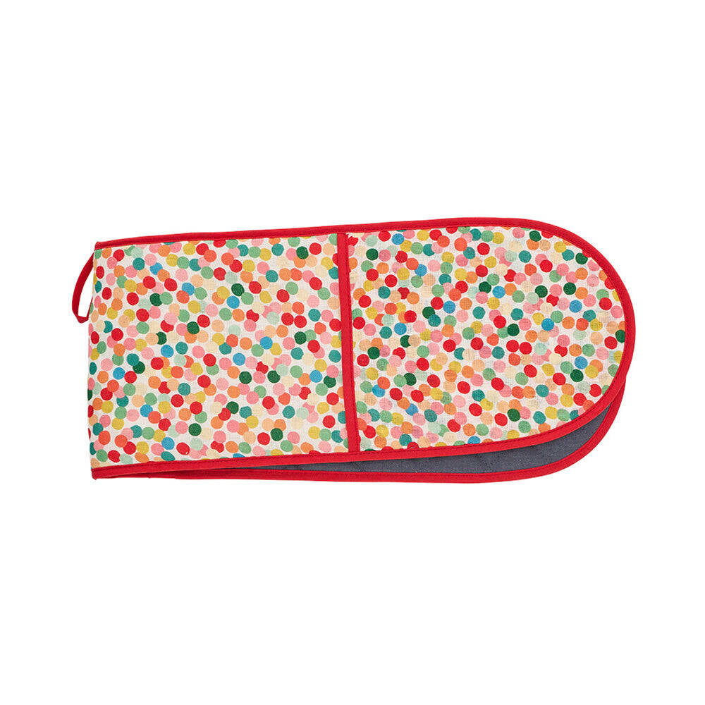 Annabel Trends Linen Double Oven Mitt 82x18cm - Confetti