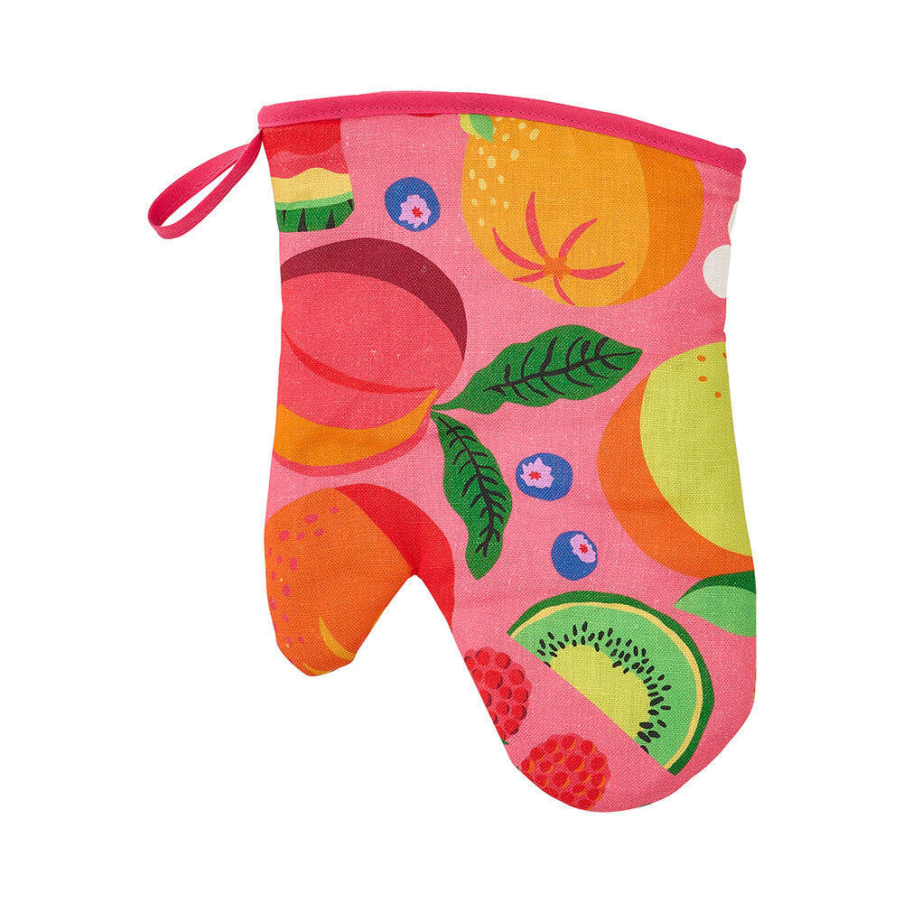 2PK Annabel Trends Linen Single Oven Mitt 18x26cm - Tropicana