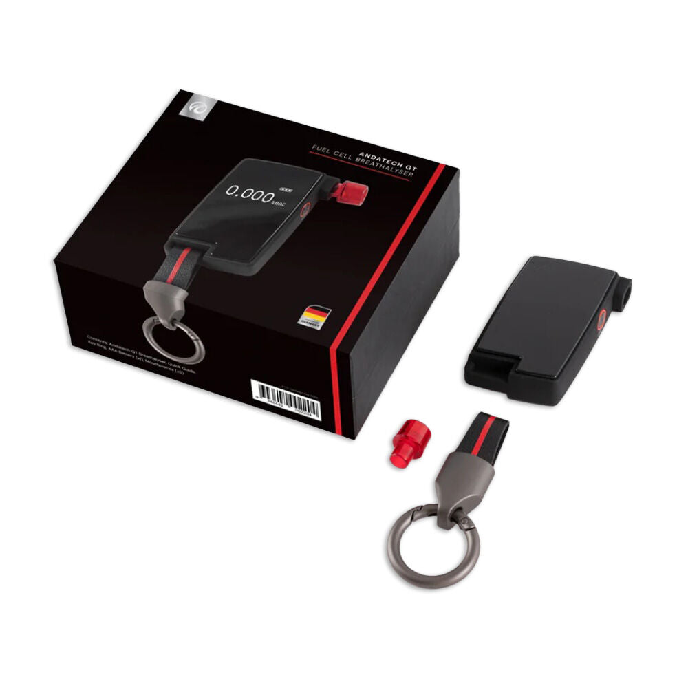 Andatech GT Fuel Cell Fast & Sleek Pocket Police Grade Breathalyser Black
