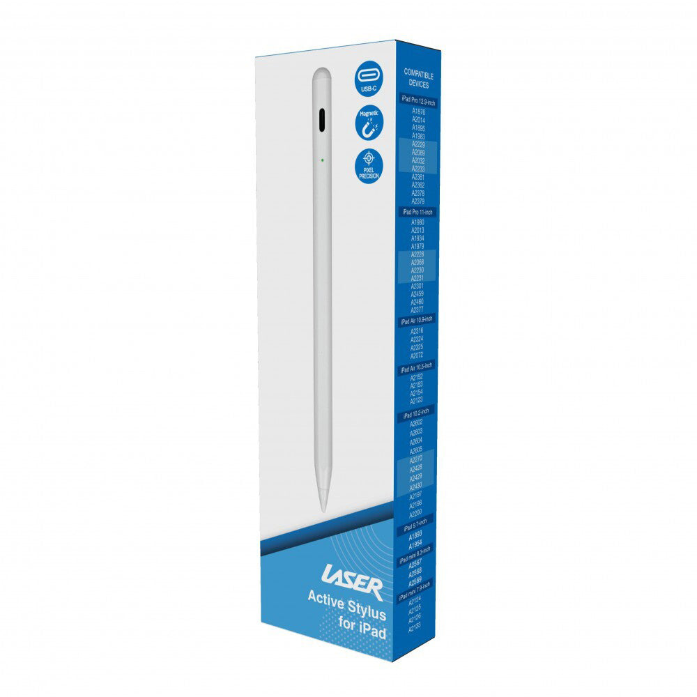 Laser Active Drawing Pen Stylus For iPad/Tablet - White