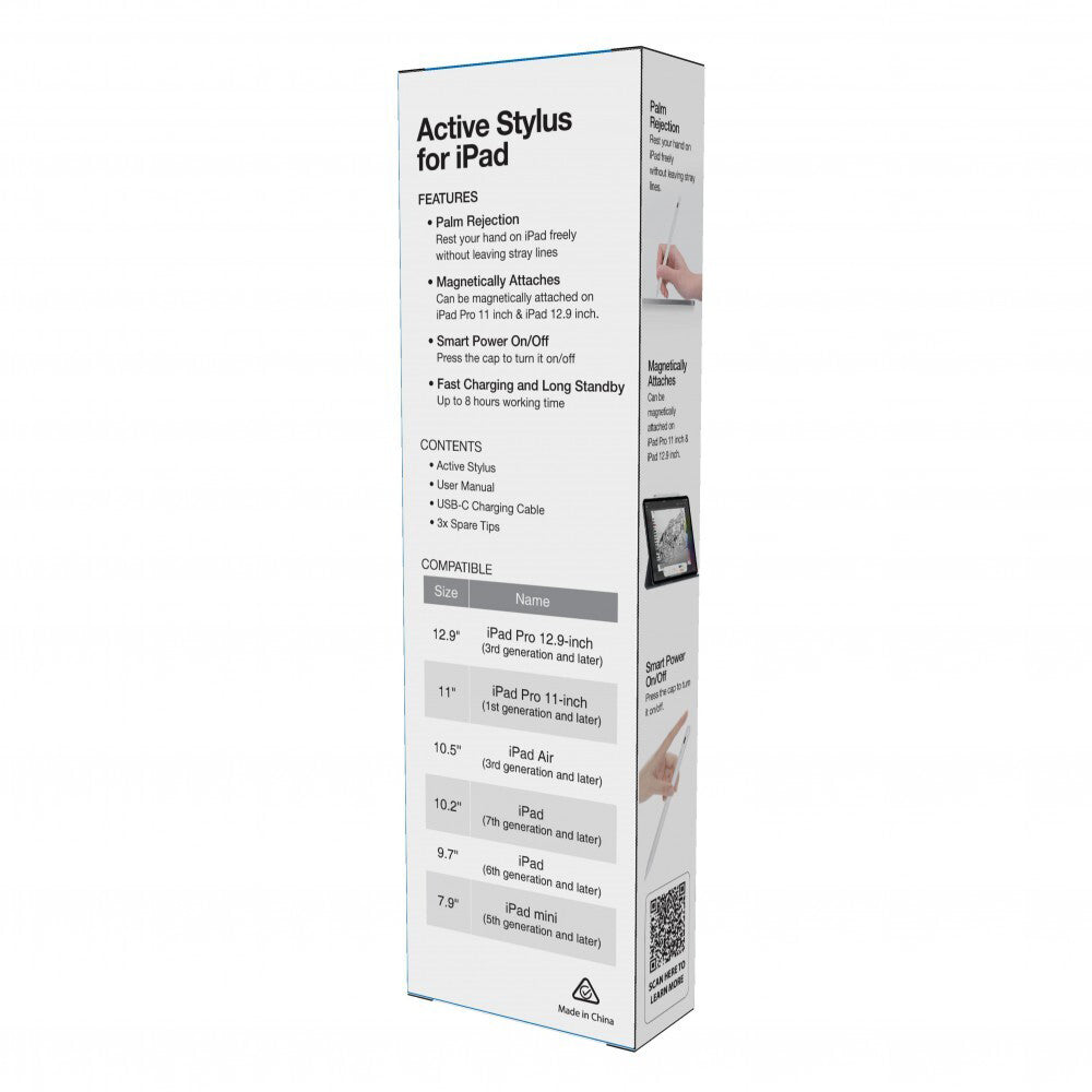 Laser Active Drawing Pen Stylus For iPad/Tablet - White