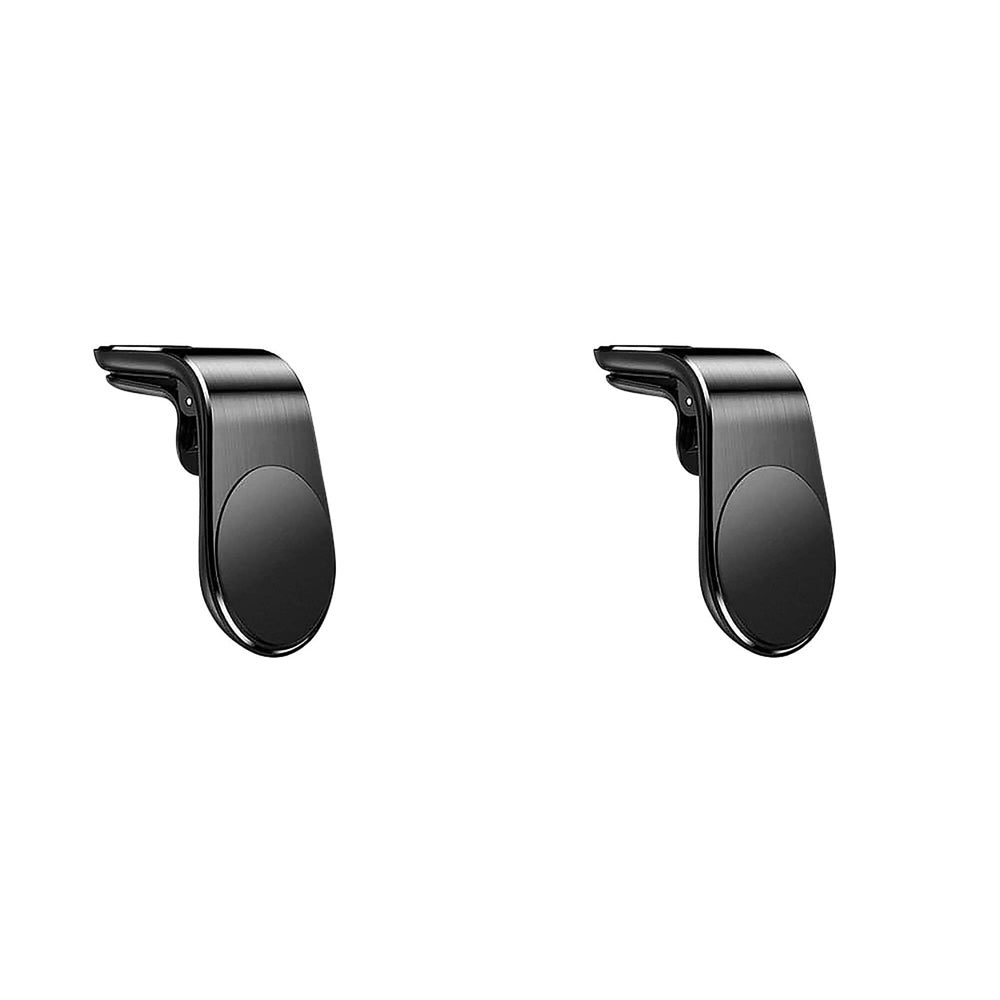 2PK Precision Magnetic Car & Laptop Phone Holder Mount - Black