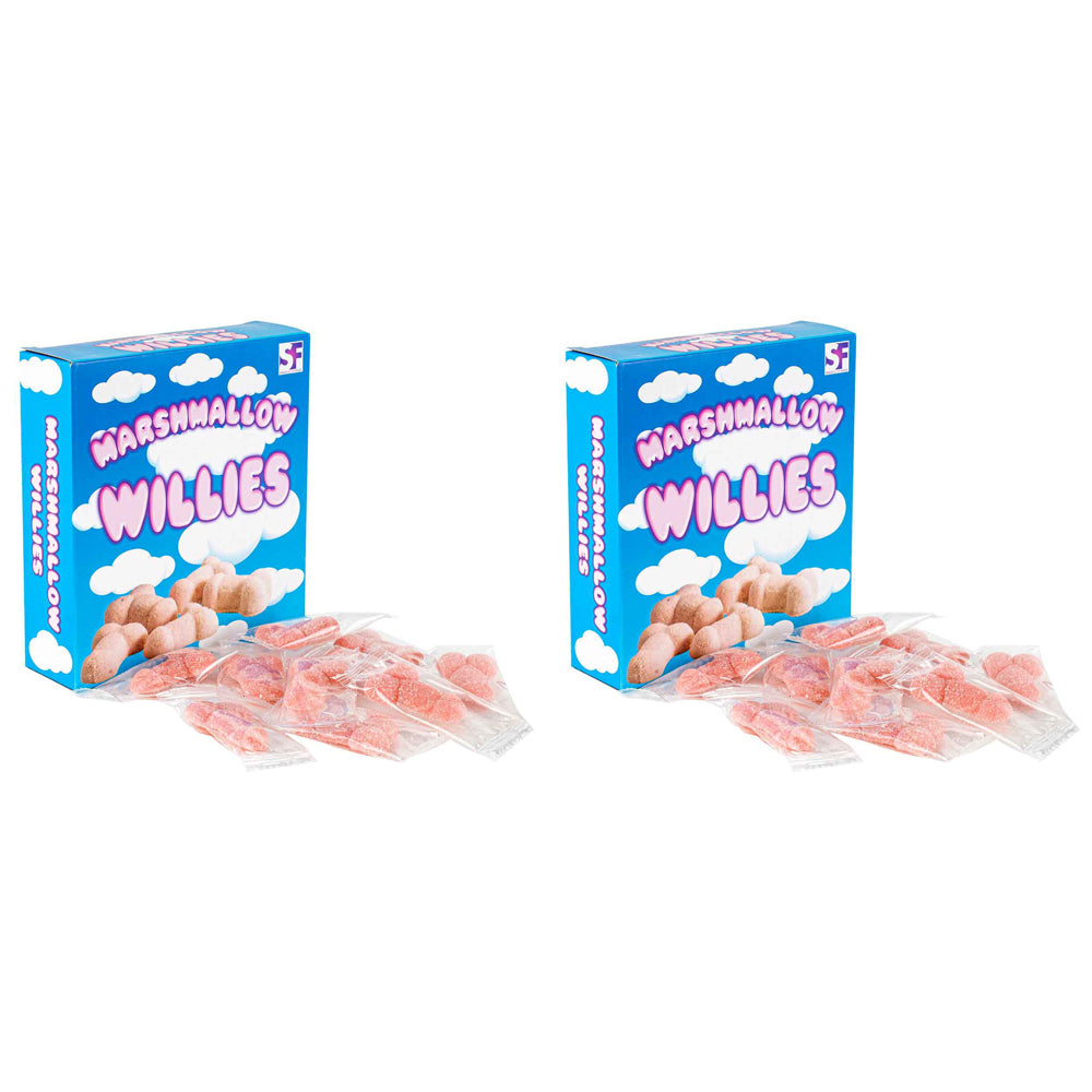 2PK Marshmallow W*Ilies 140g Adults Bucks/Hens Novelty Party Gift 18+