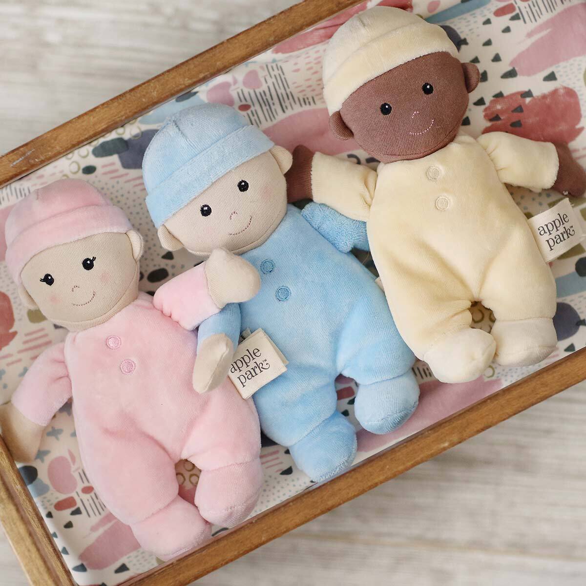 Apple Park Organic Cotton 24cm First Baby Doll Cream Infant/Toddler Toy 0m+