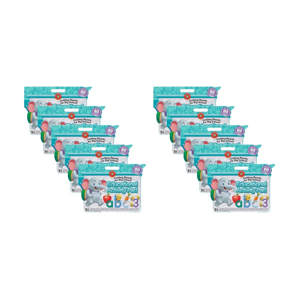 10PK Learning Can Be Fun Getting Ready for Big School Educational Activity Pad 4y+