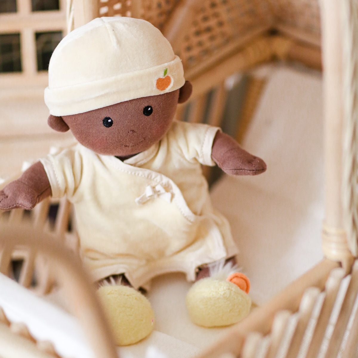 Apple Park Cotton 31cm Baby Doll Kids Plush Toy Cream 0+