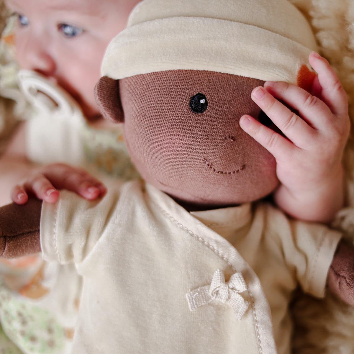 Apple Park Cotton 31cm Baby Doll Kids Plush Toy Cream 0+